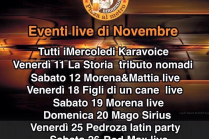 Gli eventi novembre al Gallileo di Volpago